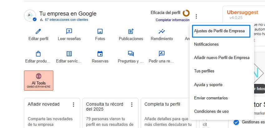 Ajuste de Perfil de Empresa